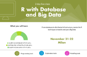 Locandina R withDatabase and Big Data